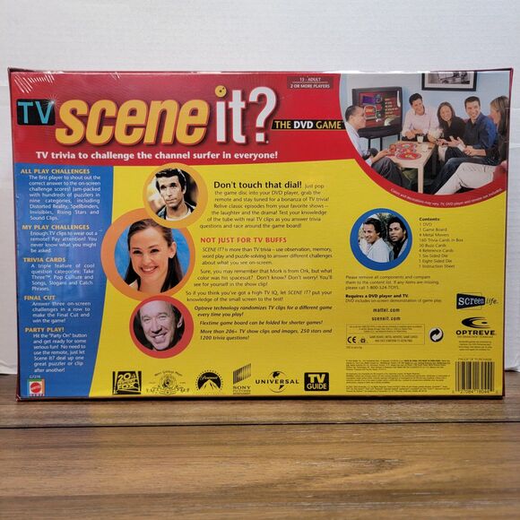 Scene It? TV Trivia DVD Game - SEALED - Picture 2 of 4